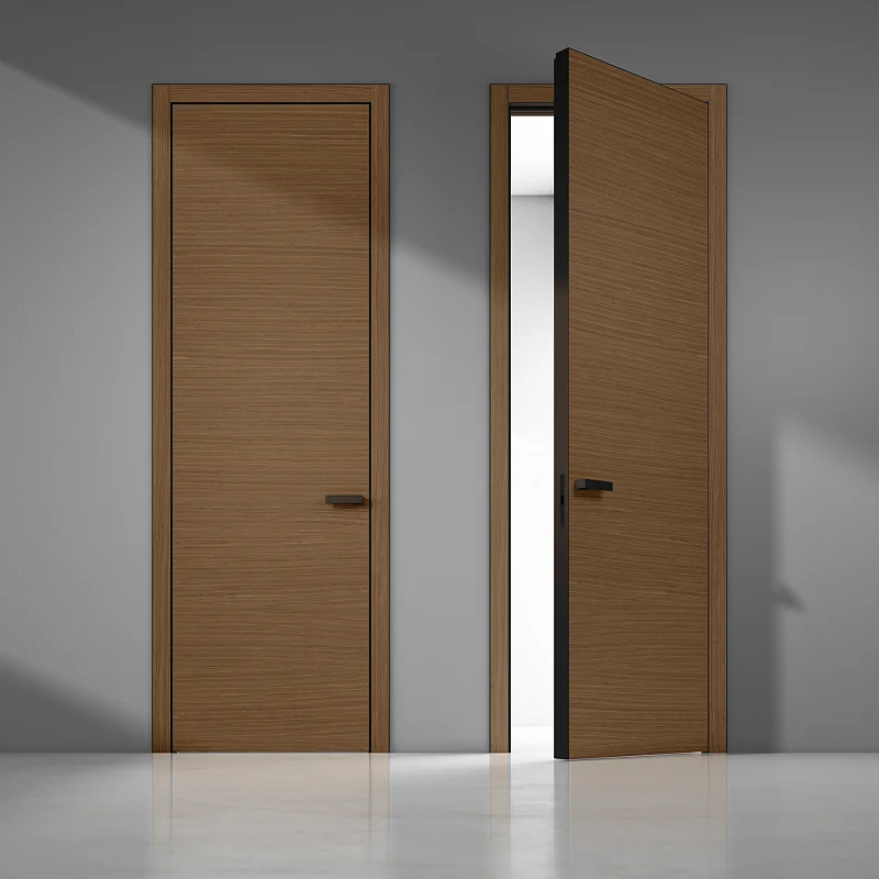 Дверь FILO-60, Alu, модель Vento, натуральный шпон V16