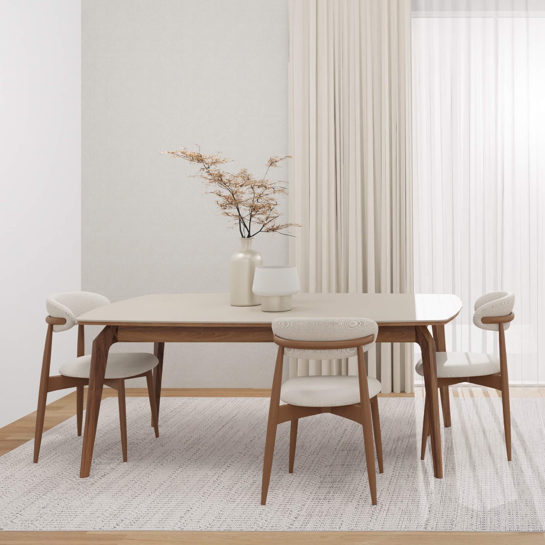 Обеденный стол раздвижной (большой) Netha 