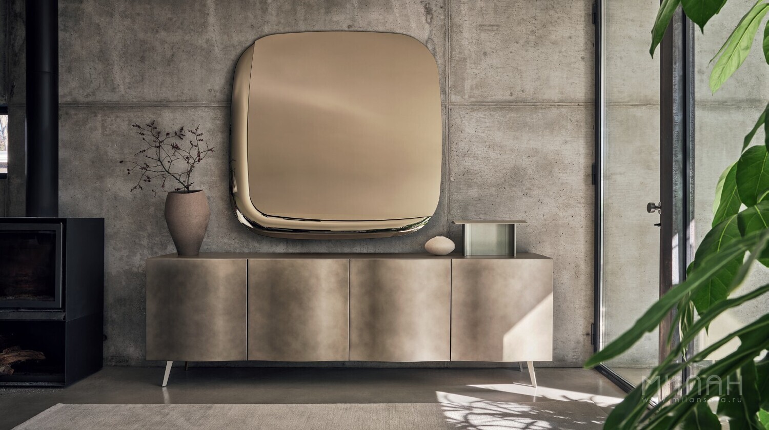 Зеркало COLETTE - бронза