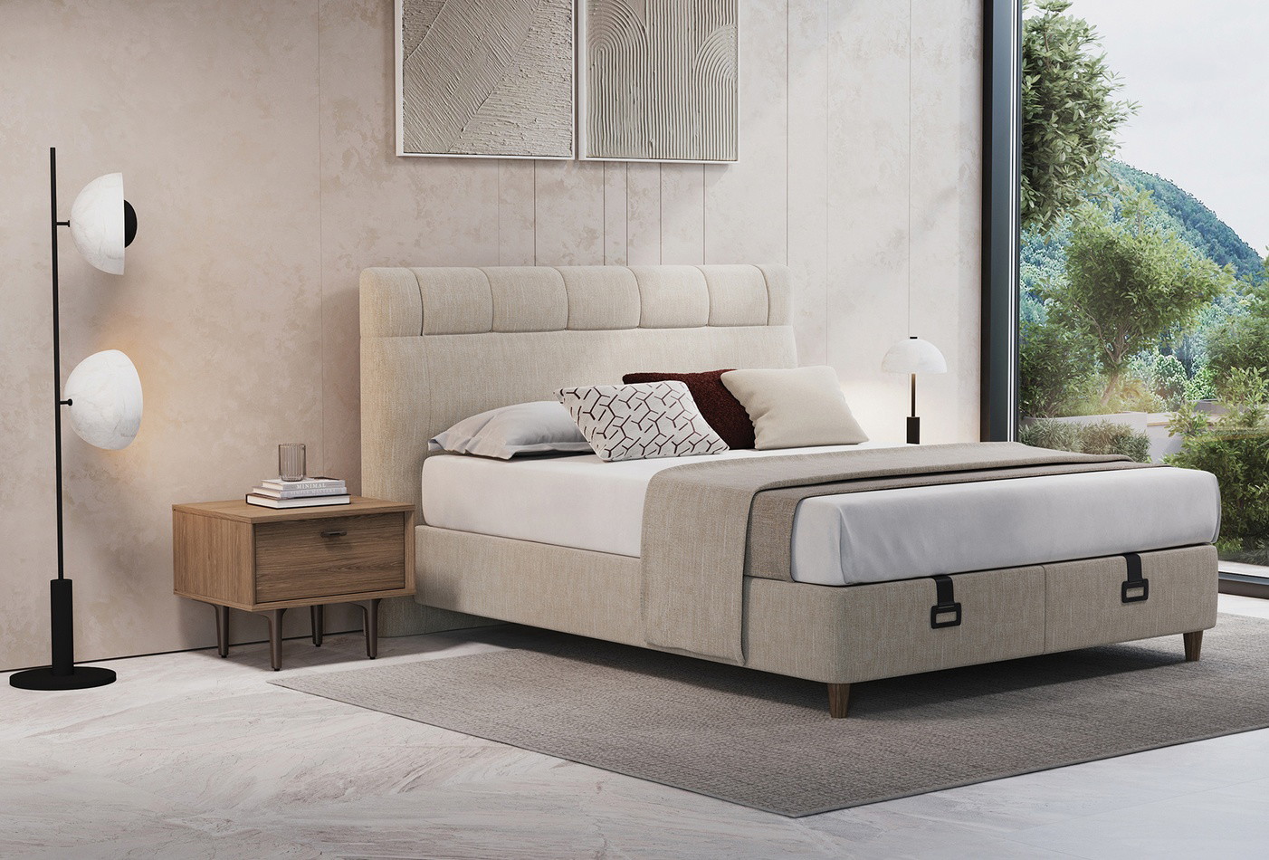 Кровать без ящика для хранения Paloma