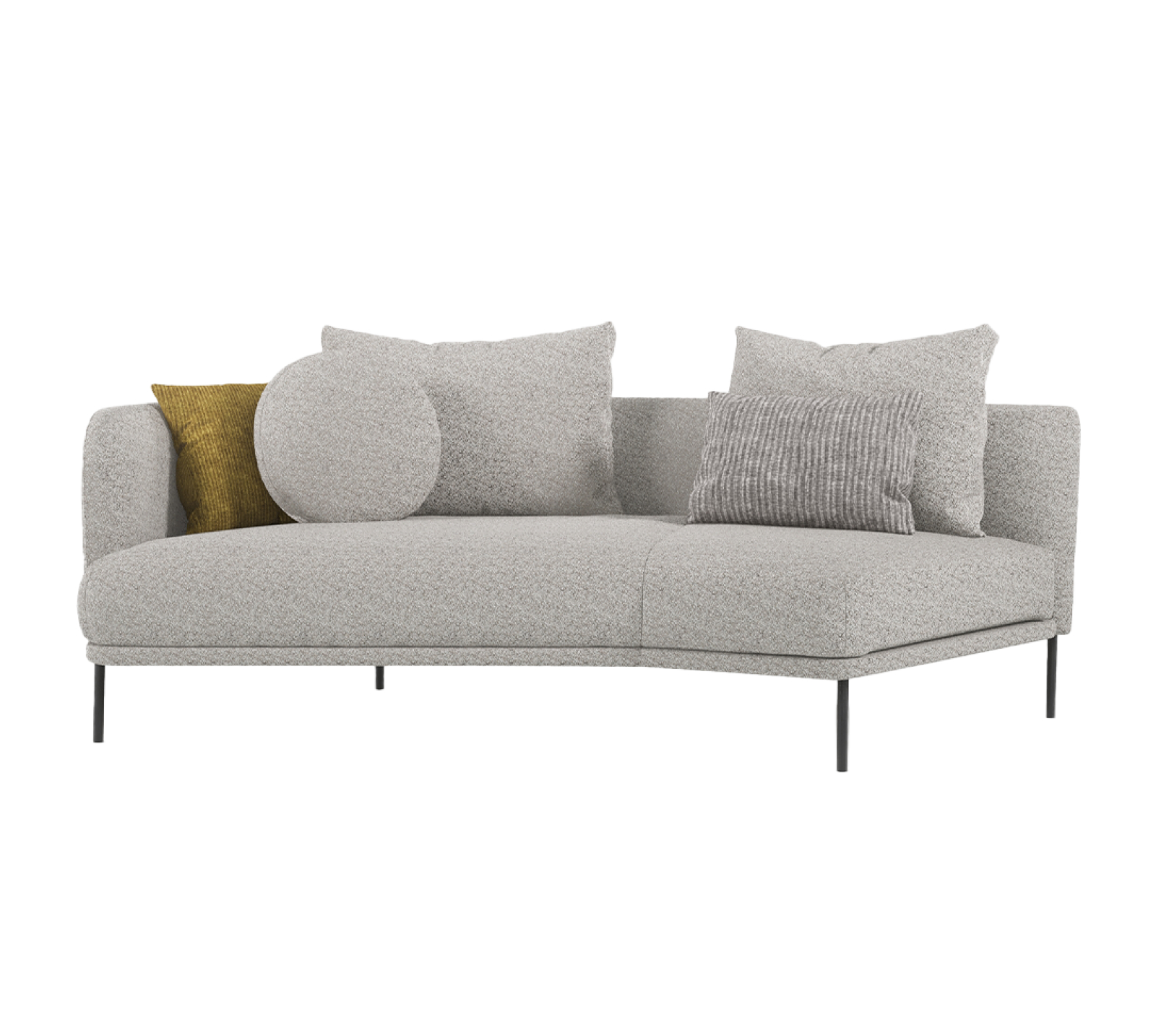 2-х местный дуговой модуль с подлокотником (правый/левый) Seoul