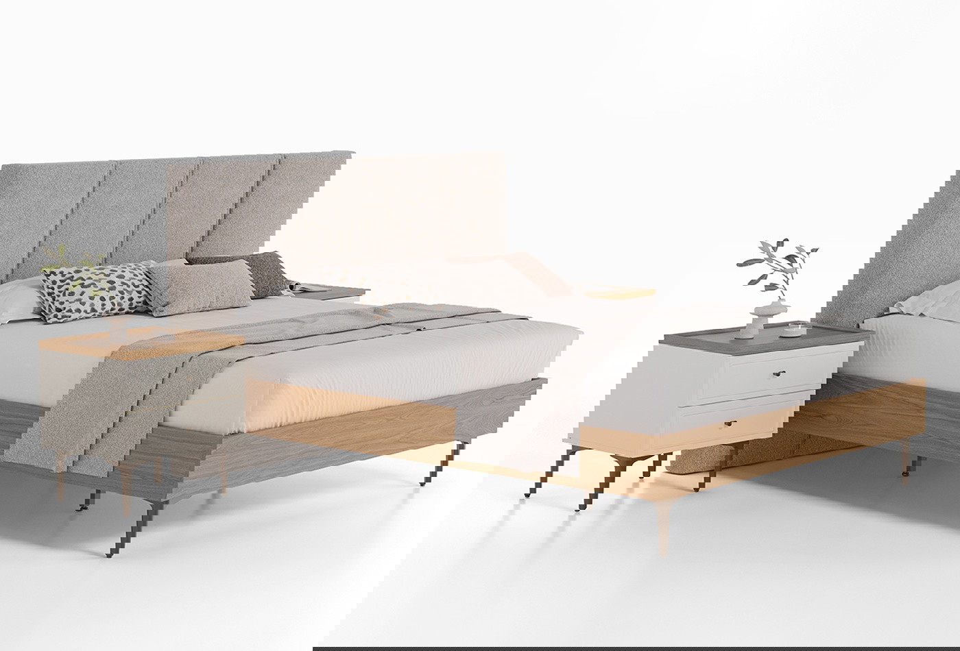 Кровать без ящика для хранения Marsana