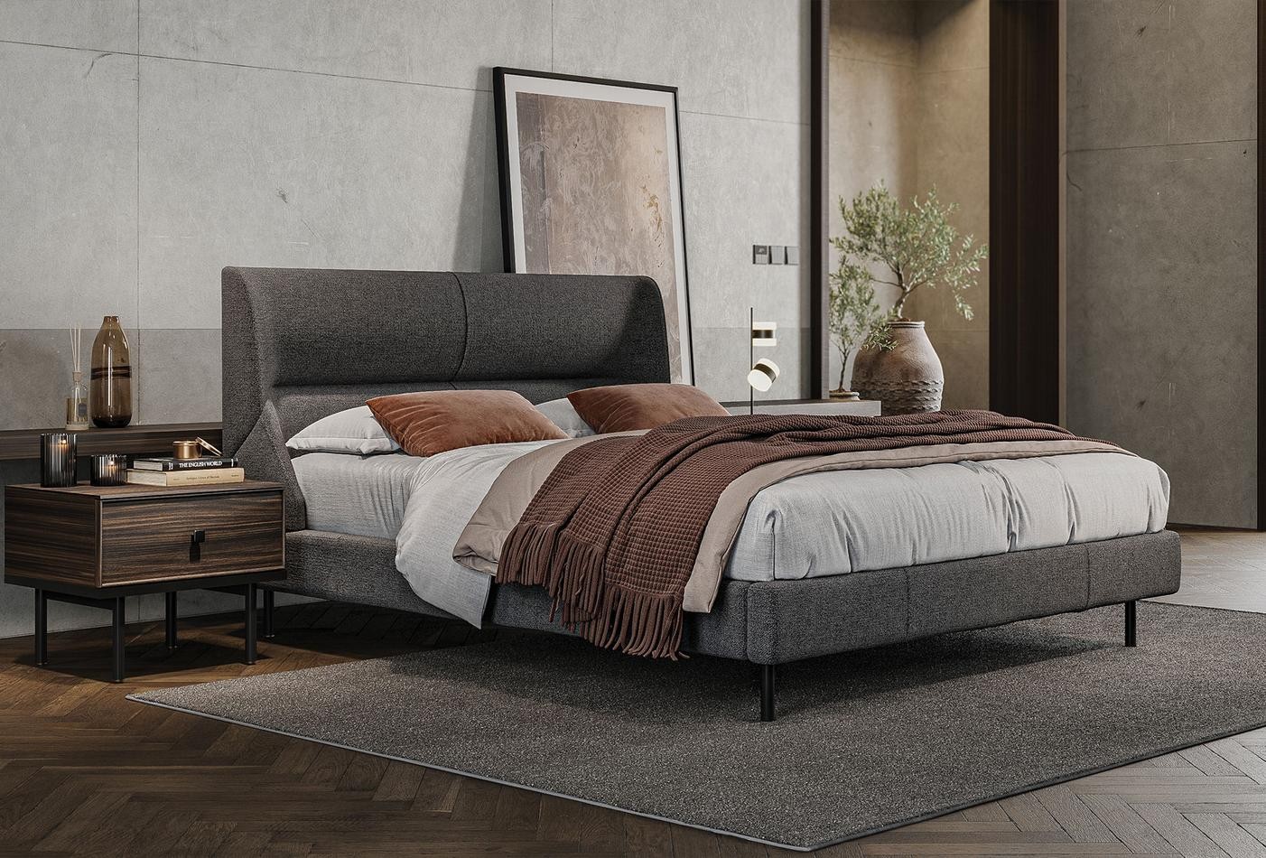 Кровать без ящика для хранения Parma