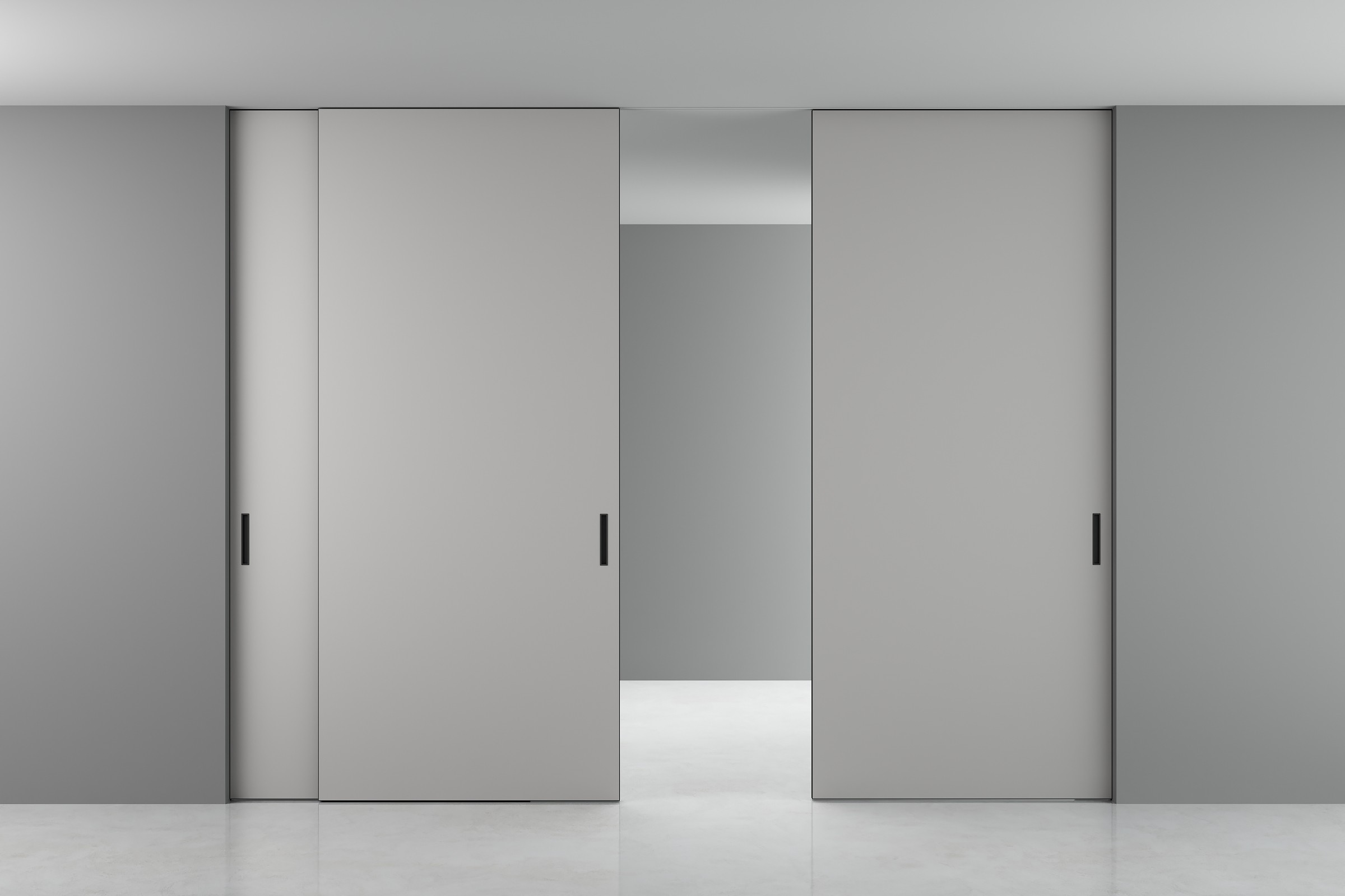 Раздвижная межкомнатная перегородка STRATUS-FILO, матовая эмаль