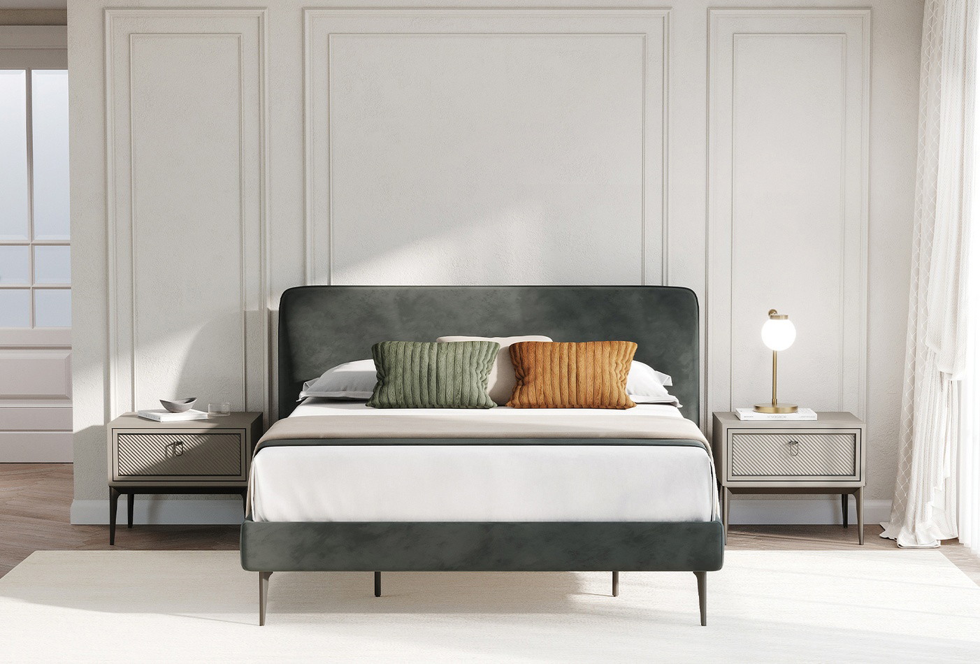 Кровать без ящика для хранения Hera